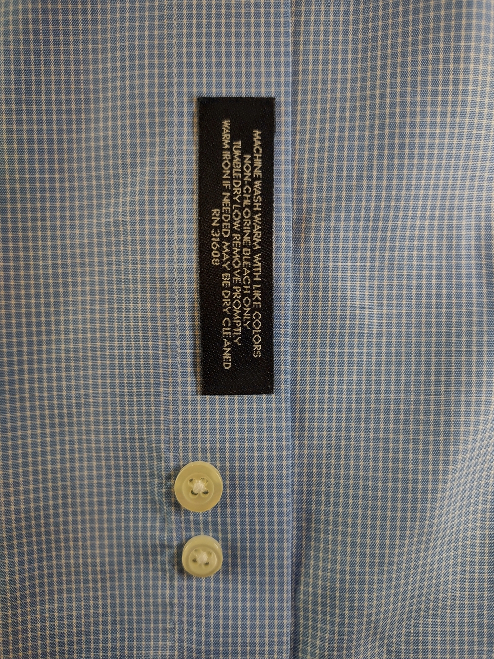 New Jos. A. Bank Light Blue Micro-Check Dress Shirt - Picture 3 of 8